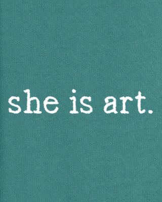 Jogging Vintage Brodé "She is Art"