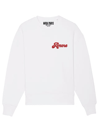 Sweatshirt Oversize Brodé "Amore"