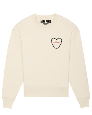 Sweatshirt Classic Brodé "Amour"