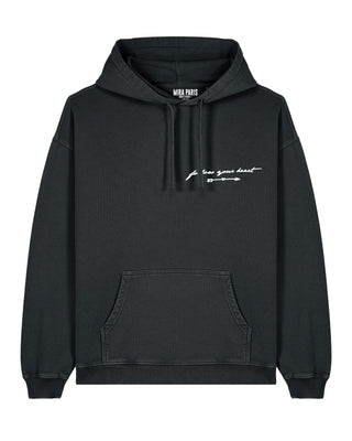 Hoodie Oversize Brodé "Follow Your Heart"