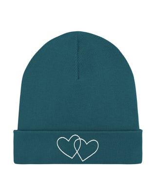 Beanie Classic Brodé "Double Heart"