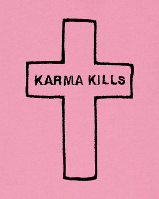 Hoodie Vintage Brodé "Karma Kills"