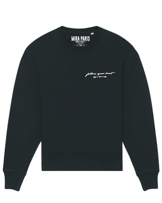 Sweatshirt Oversize Brodé "Follow Your Heart"