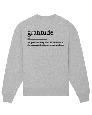 Sweatshirt Oversize Brodé "Gratitude"