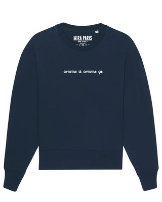 Sweatshirt Oversize Brodé "Comme Çi Comme Ça"