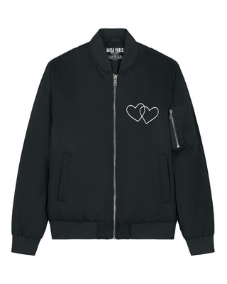 Veste Bomber Brodée "Double Heart"