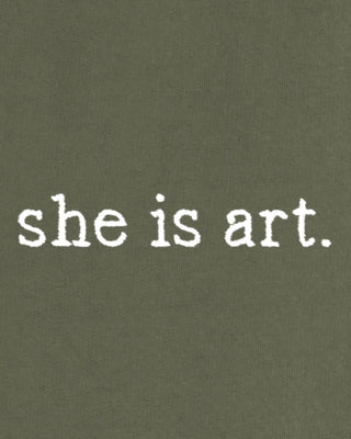 Jogging Brodé "She is Art"