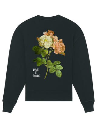 Sweatshirt Oversize "Love & Roses"