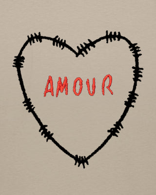 T-shirt Oversize Brodé "Amour"