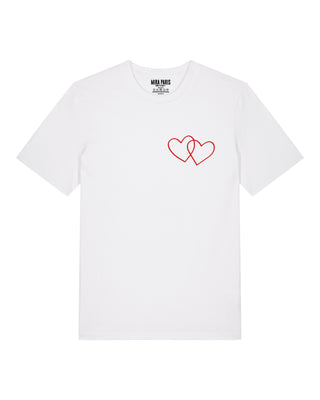 T-shirt Classic Brodé "Double Hearts"