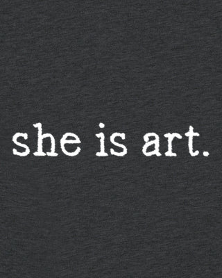 Polo Brodé "She is Art"