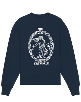 Sweatshirt Oversize Brodé "The world"