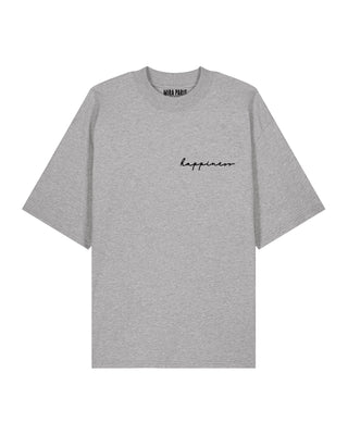 T-shirt Oversize Brodé "Happiness"