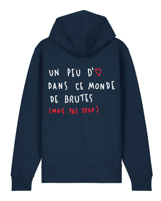 Hoodie à Zip Brodé "Brute"