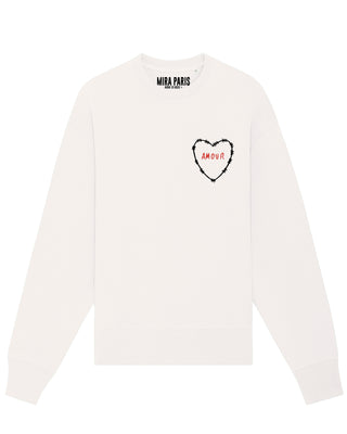 Sweatshirt Classic Brodé "Amour"