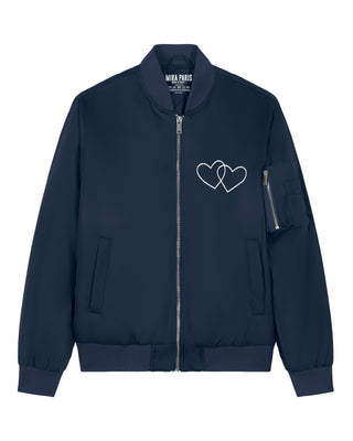 Veste Bomber Brodée "Double Heart"