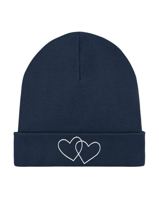 Beanie Classic Brodé "Double Heart"