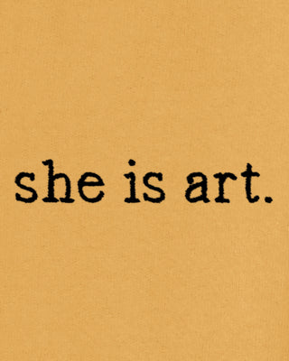 Jogging Brodé "She is Art"