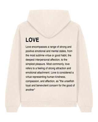 Hoodie Oversize "Love Definition"