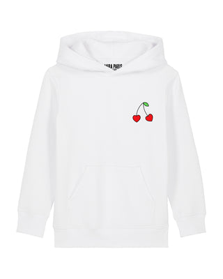 Hoodie Kids Brodé "Cerises"