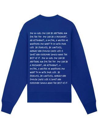 Sweatshirt Oversize Brodé "You Go Girl"