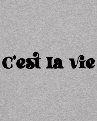 T-shirt Oversize Brodé "C'est La Vie"