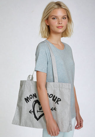 Shopping Bag Brodé "Mon Amour"