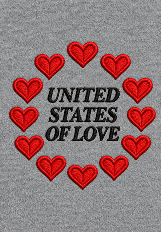 T-shirt Boxy Brodé "United States of Love"