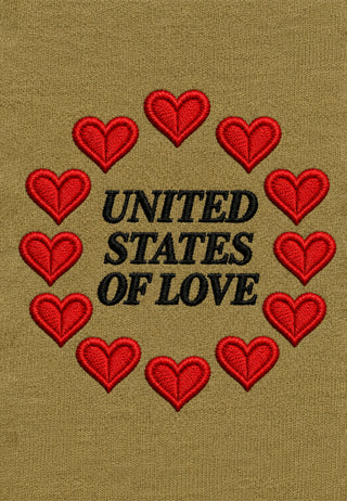 T-shirt Boxy Brodé "United States of Love"