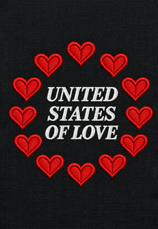 T-shirt Boxy Brodé "United States of Love"