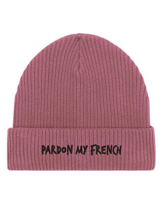 Beanie Fisherman Brodé "Pardon My French"