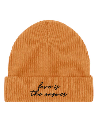 Beanie Fisherman Brodé "Love is The Answer"