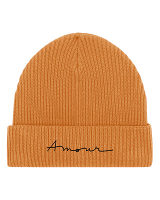 Beanie Fisherman Brodé "Amour"