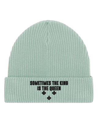 Beanie Fisherman Brodé "King Queen"