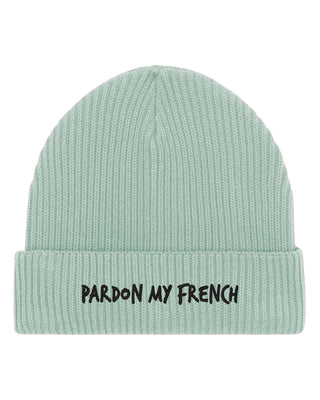 Beanie Fisherman Brodé "Pardon My French"