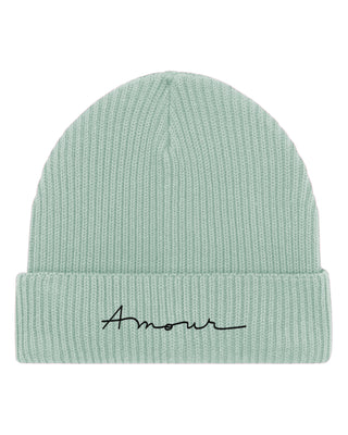 Beanie Fisherman Brodé "Amour"