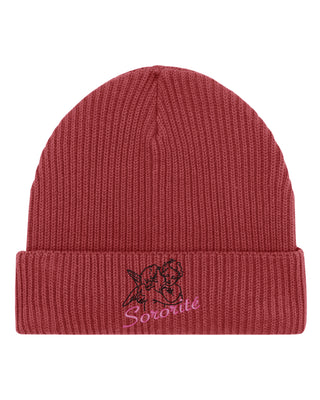 Beanie Fisherman Brodé "Sororité"