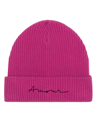 Beanie Fisherman Brodé "Amour"