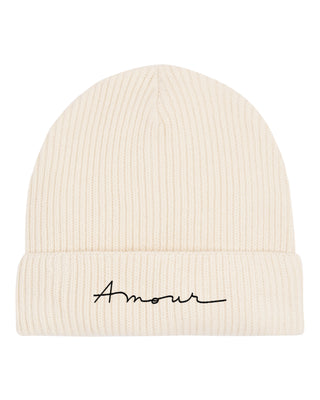 Beanie Fisherman Brodé "Amour"