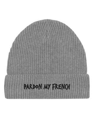 Beanie Fisherman Brodé "Pardon My French"