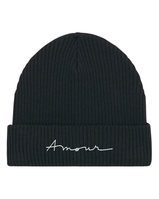 Beanie Fisherman Brodé "Amour"