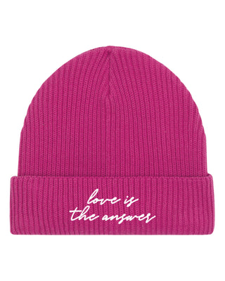 Beanie Fisherman Brodé "Love is The Answer"