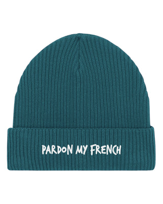 Beanie Fisherman Brodé "Pardon My French"