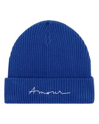 Beanie Fisherman Brodé "Amour"