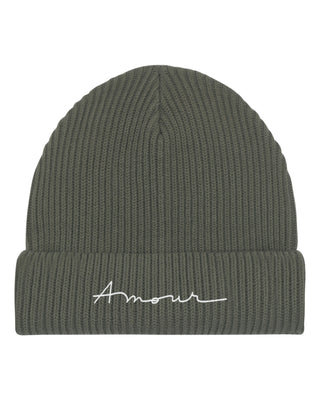 Beanie Fisherman Brodé "Amour"