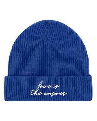 Beanie Fisherman Brodé "Love is The Answer"