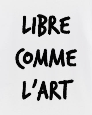 T-shirt Brodé "Libre Comme L'Art"