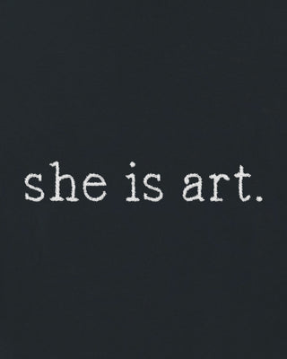 Sweatshirt Classic Brodé "She Is Art"