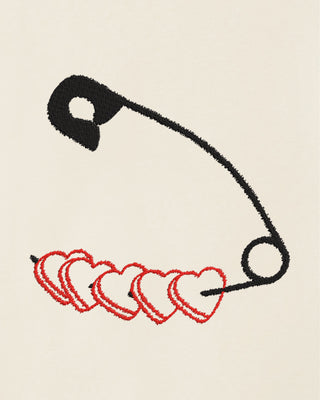 T-shirt Brodé "Heart Pins"
