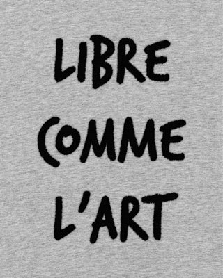 T-shirt Brodé "Libre Comme L'Art"